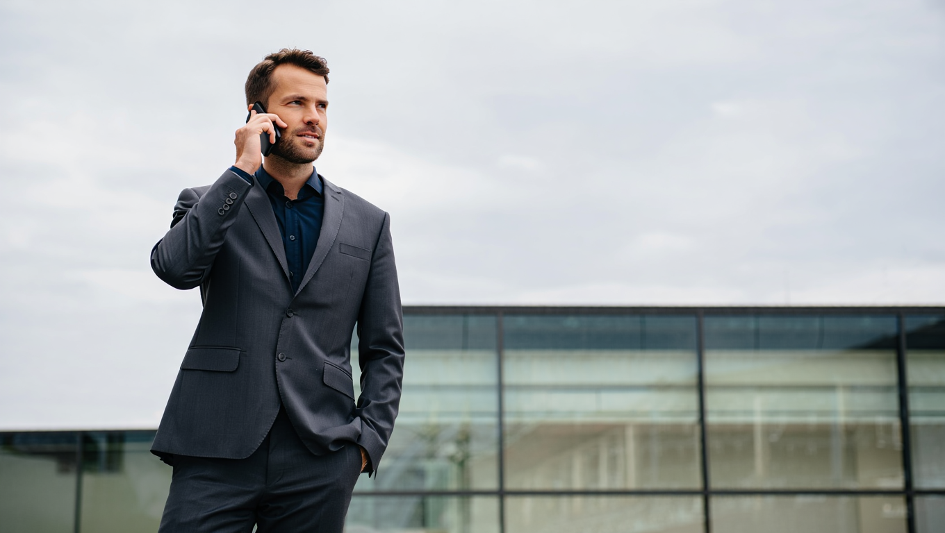 Businessman On Phone