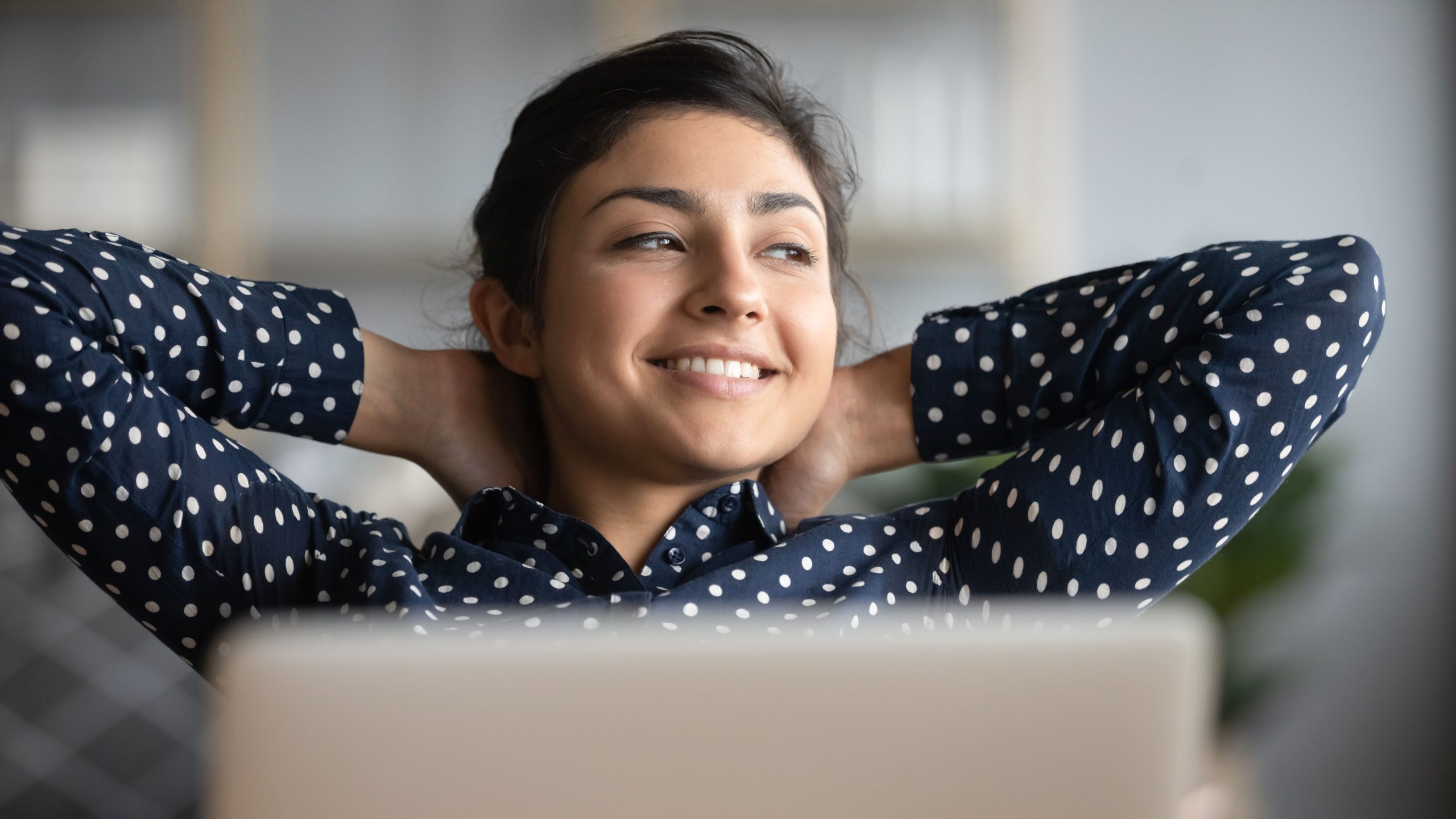 Happy Female Employee